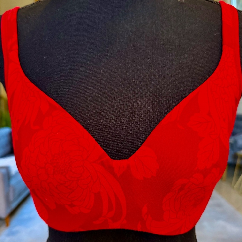 GAP Red Floral Women's Bra